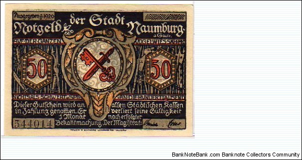 Banknote from Germany year 1920