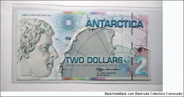 Antartica 2007 2 Dollar  Banknote