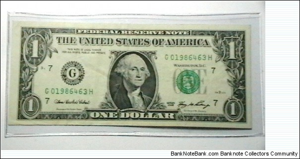 US FRN 2006 1 Dollar G District 1986 in SN  Banknote
