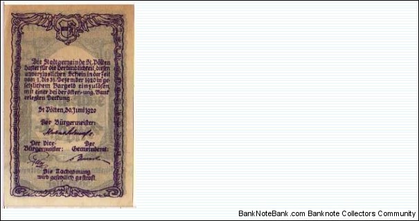 Banknote from Austria year 1920