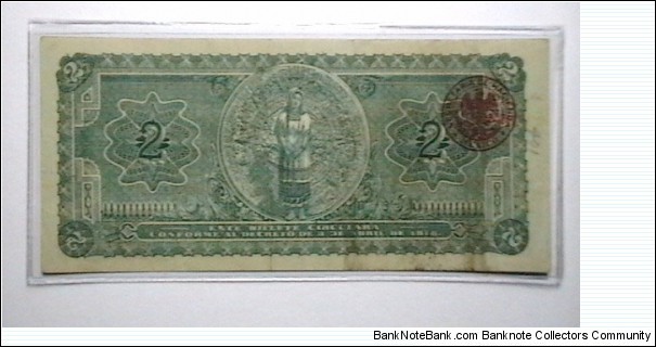 Banknote from Mexico year 1916