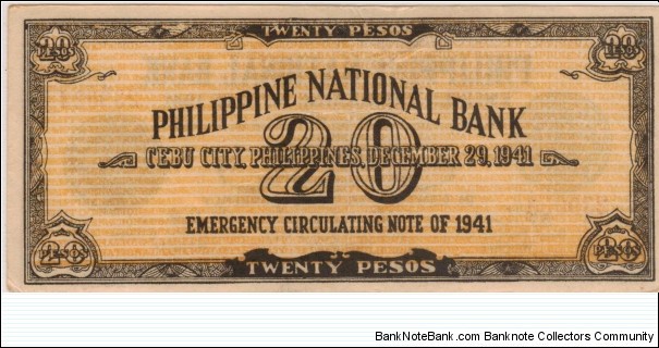 Banknote from Philippines year 1941