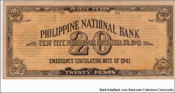 Banknote from Philippines year 1941