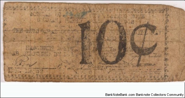SMR-342 Samar Province 10 centavos note. Banknote