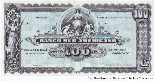  100 Sucres Banknote