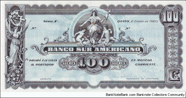  100 Sucres Banknote