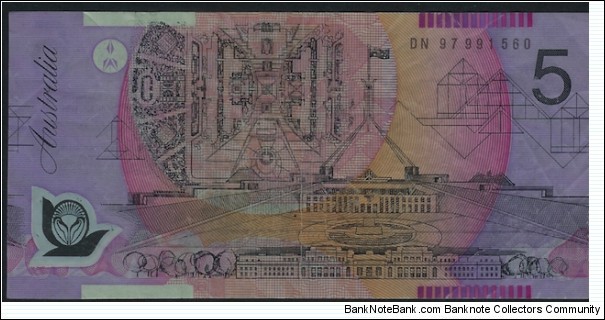 1997 $5 polymer DN97 Last Prefix Test Note SCARCE Banknote
