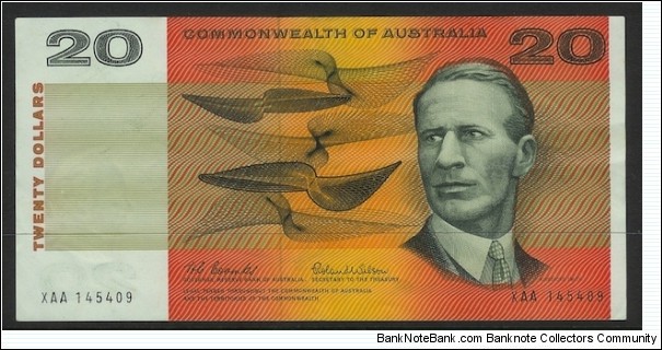 1966 $20 note XAA First Prefix in aUNC Banknote
