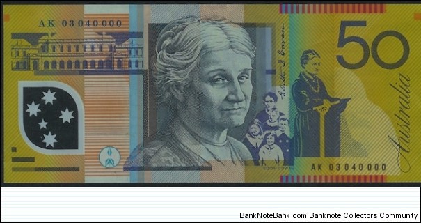 2003 Polymer note Nice Serial Number 040000 Banknote