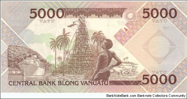 Banknote from Vanuatu year 2005