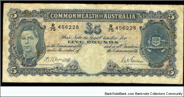 1941 Five Pound note  Banknote