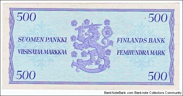 Banknote from Finland year 1956