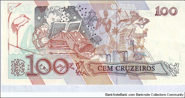 Banknote from Brazil year 1990