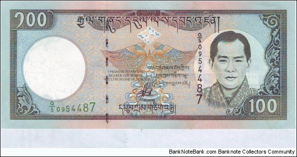  100 Ngultrum Banknote