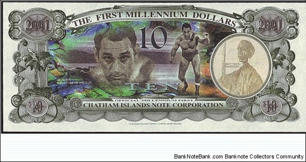 Banknote from New Zealand year 2001