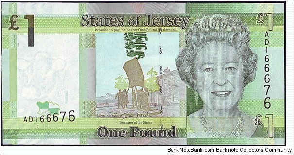 Jersey N.D. (2010) 1 Pound. Banknote