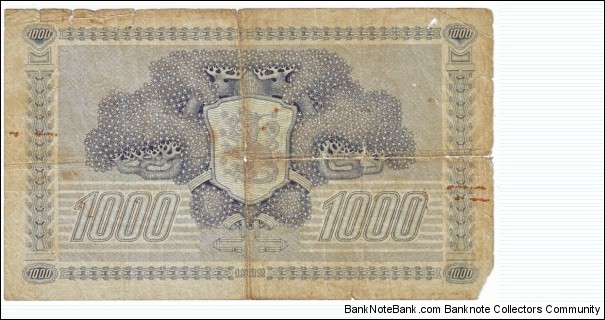 Banknote from Finland year 1922