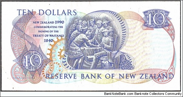 Banknote from New Zealand year 1990