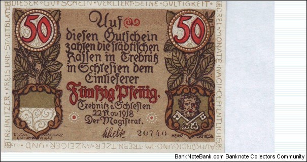 Banknote from Germany year 1918