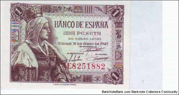  1 Peseta Banknote