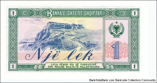 Banknote from Albania year 1976