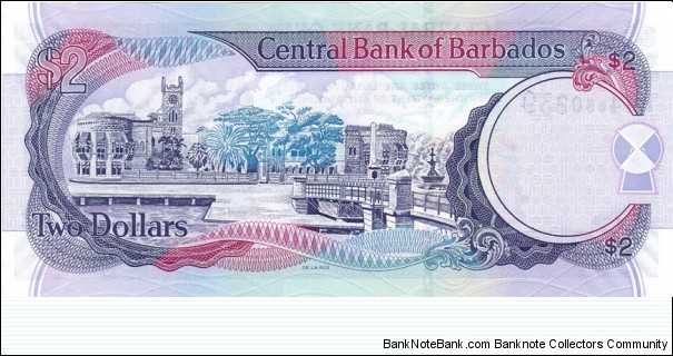 Banknote from Barbados year 2007