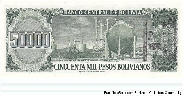 Banknote from Bolivia year 1987