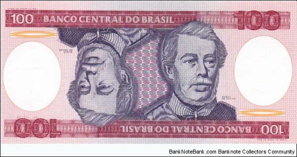 Brazil P198b (100 cruzeiros ND 1981-84) Banknote