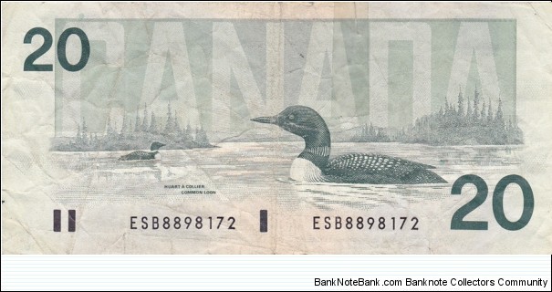 Banknote from Canada year 1991