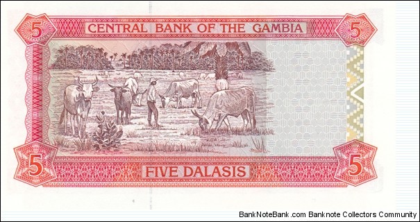 Banknote from Gambia year 1996