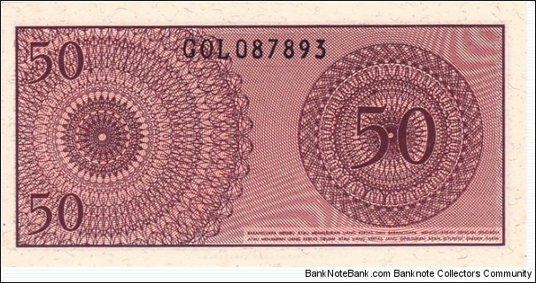 Banknote from Indonesia year 1964