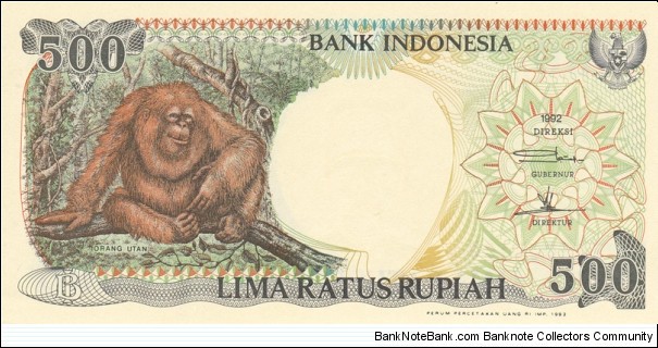 Indonesia P128a (500 rupiah 1992) Banknote