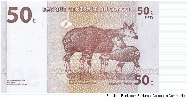 Banknote from Congo year 1997