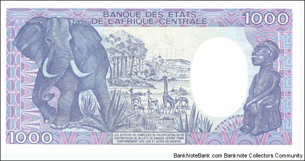 Banknote from Congo year 1992
