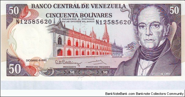  50 Bolivares Banknote