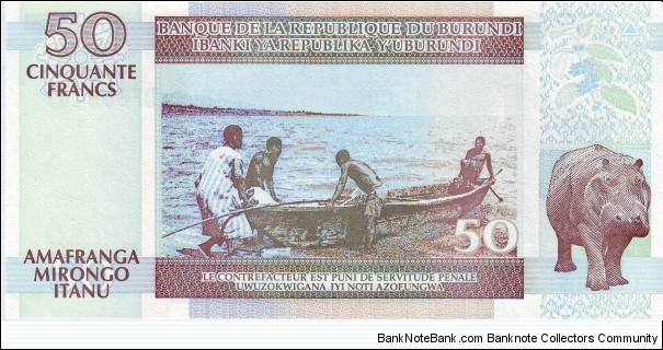 Banknote from Burundi year 2005