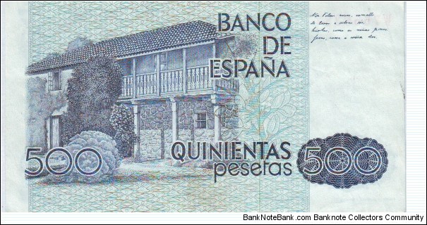 Banknote from Spain year 1979