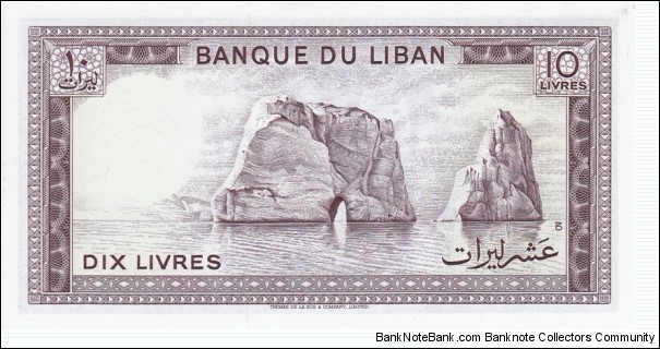 Banknote from Lebanon year 1986