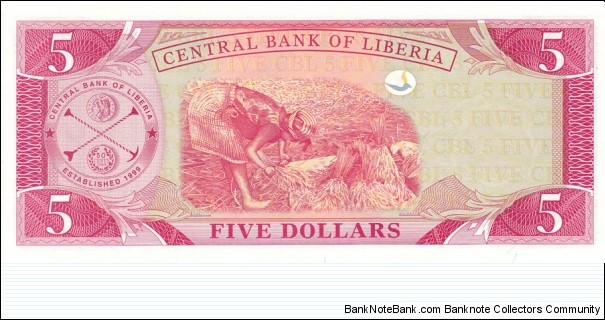 Banknote from Liberia year 2003