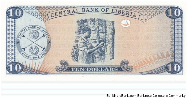 Banknote from Liberia year 2003