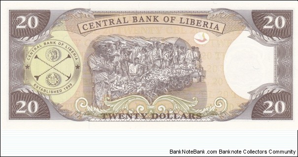 Banknote from Liberia year 2006