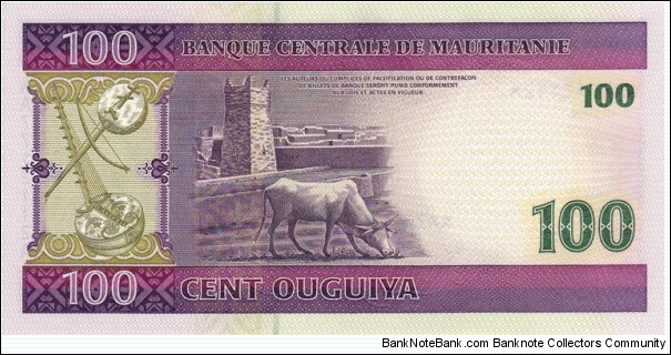 Banknote from Mauritania year 2004