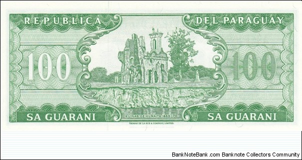 Banknote from Paraguay year 1982