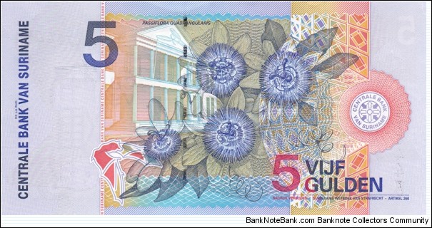 Banknote from Suriname year 2000