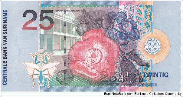 Banknote from Suriname year 2000