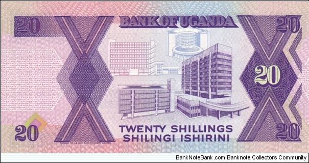 Banknote from Uganda year 1987