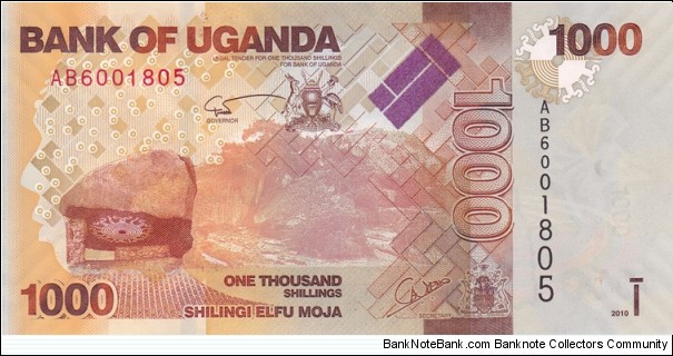 Uganda P49 (1000 shillings 2010) Banknote
