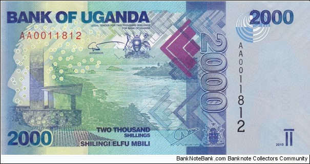 Uganda P50 (2000 shillings 2010) Banknote