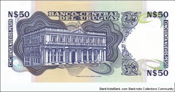 Banknote from Uruguay year 1989