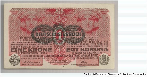 Austria 1 Krone 1916 P20. Banknote